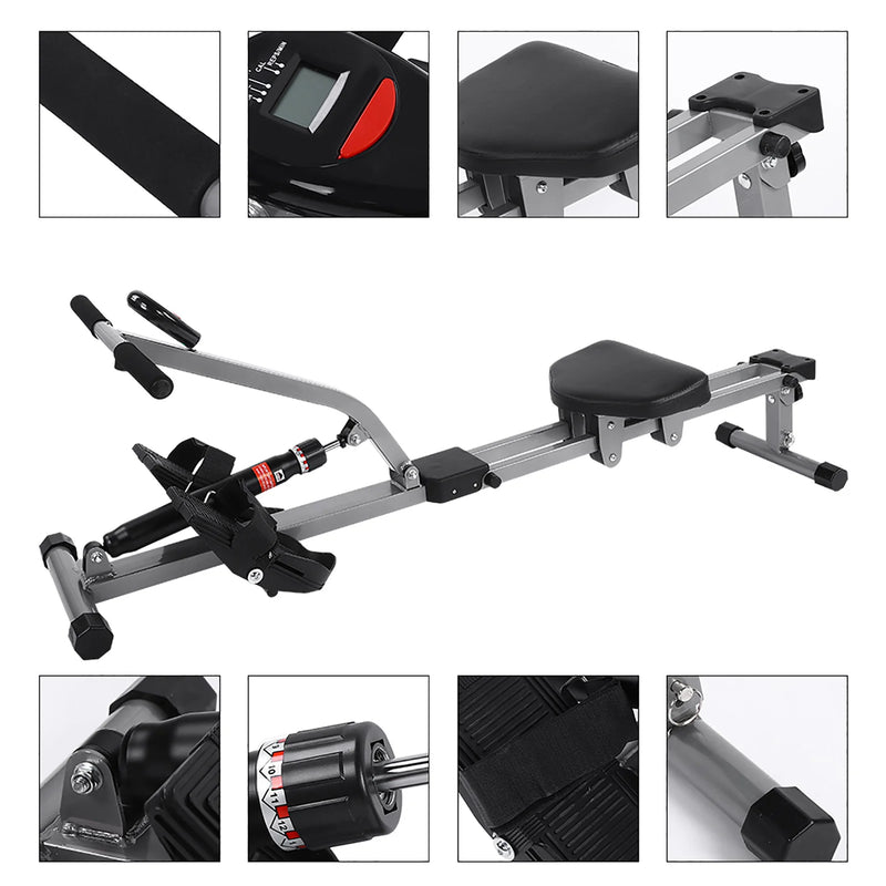 Fitness Metal Steel Rowing Machine | East R Us