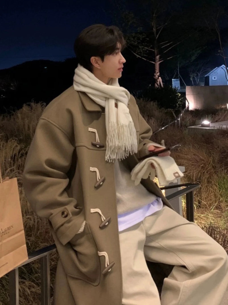Thickened Woolen Coat for Men