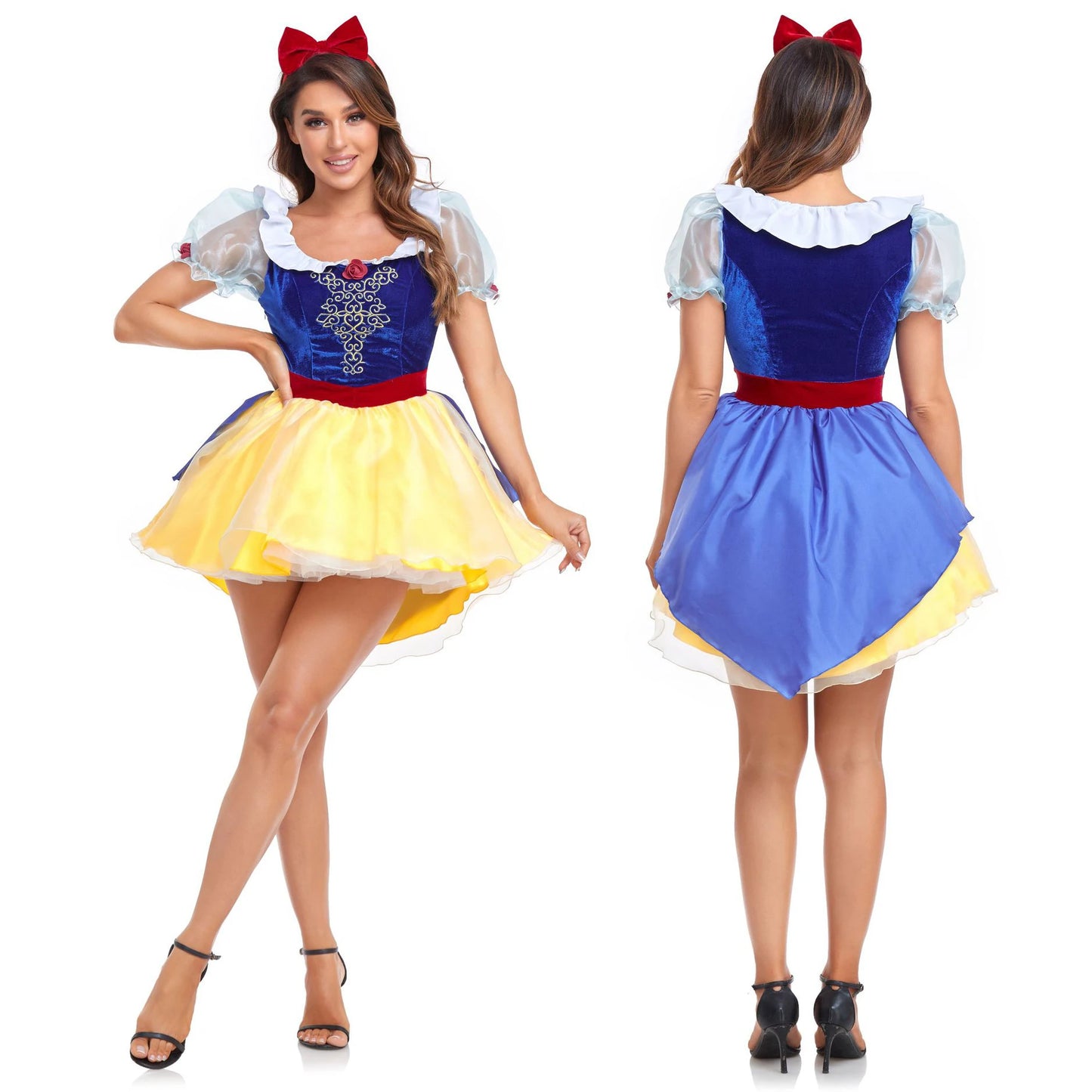 Fancy Cinderella Elsa Cosplay Halloween Dress