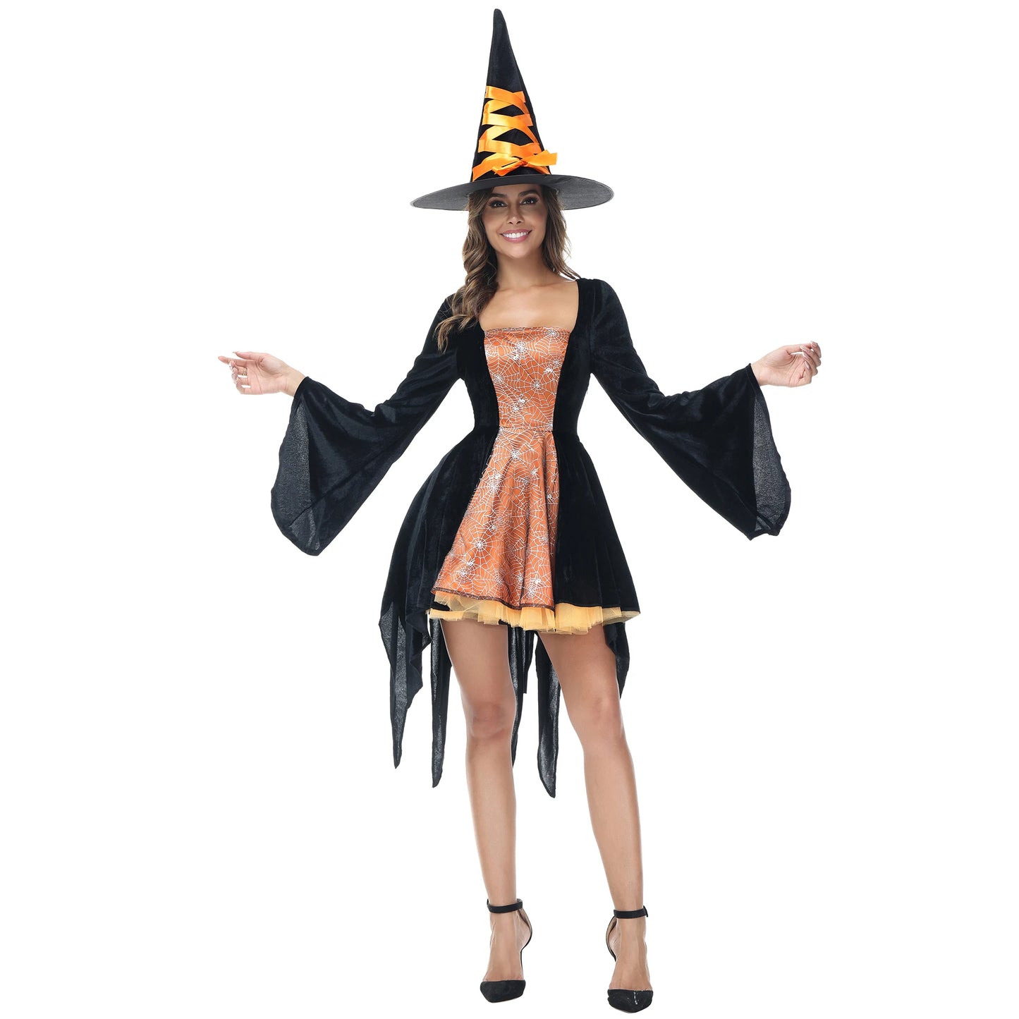 Gothic Short Witch Halloween Costumes