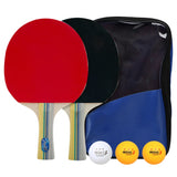 Professional Table Tennis Ping Pong Paddle 2 Rackets & 3 Balls
