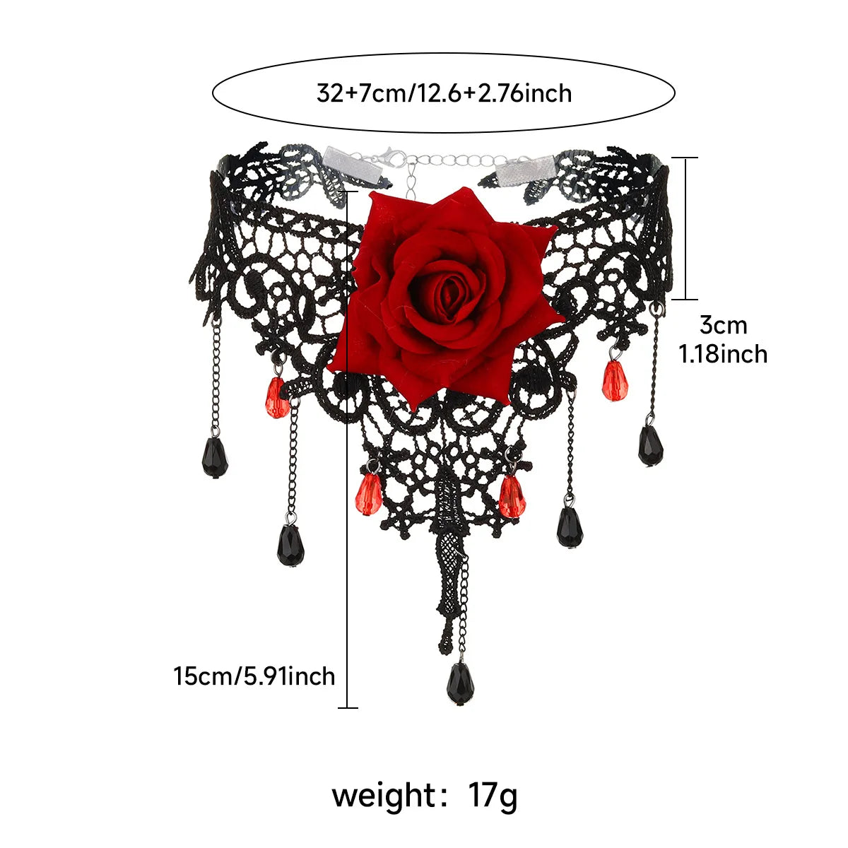 Gothic Style Choker Halloween Necklace