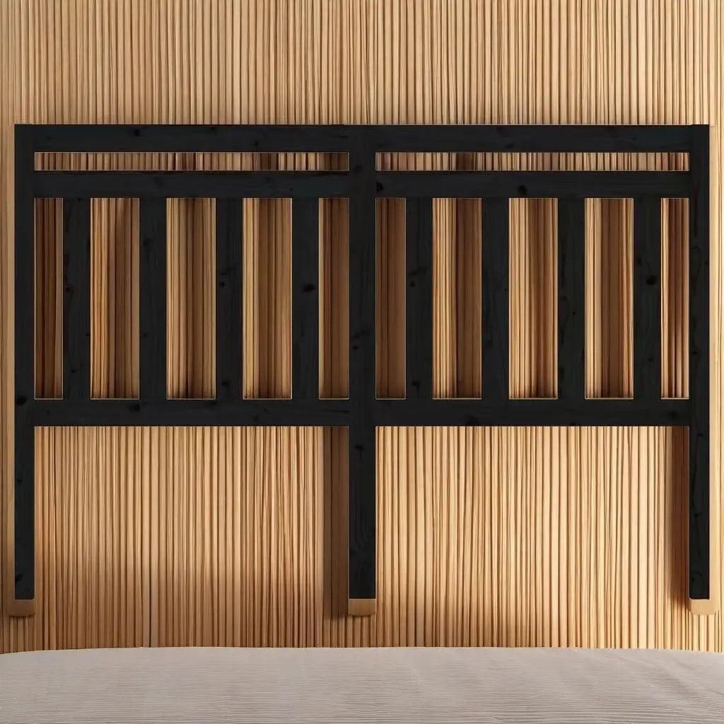 Stylish & durable solid wood pine bed headboard