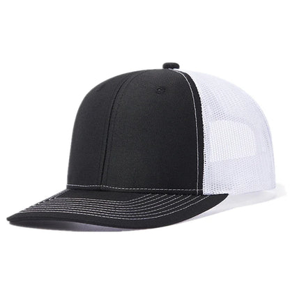 Breathable curved brim style trucker cap