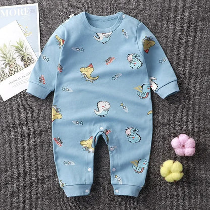 Newborn cotton cartoon unisex jumpsuit