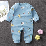 Newborn Cotton Cartoon Unisex Jumpsuit