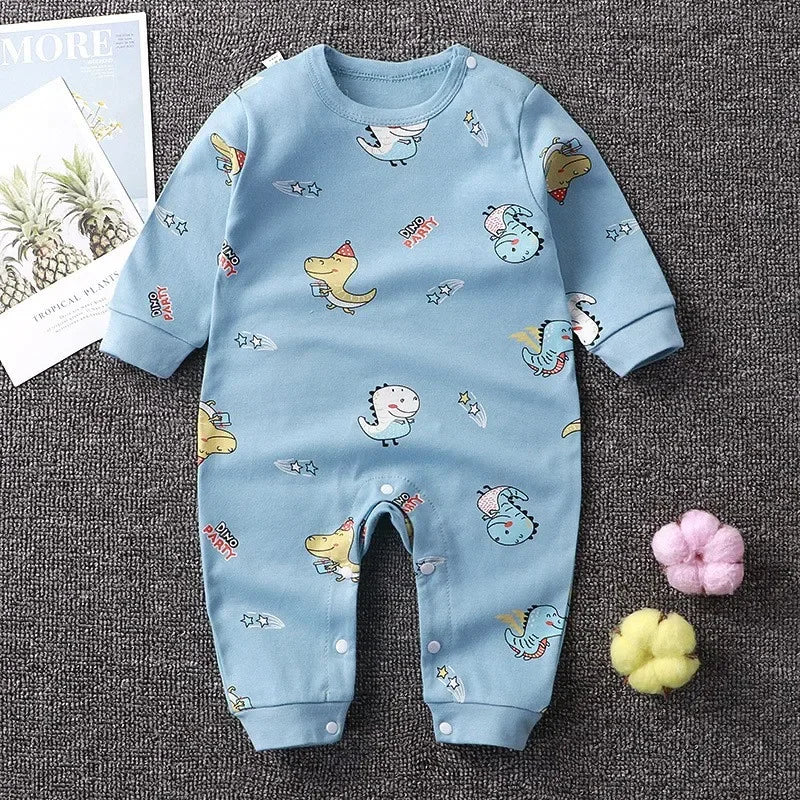 Newborn Cotton Cartoon Unisex Jumpsuit