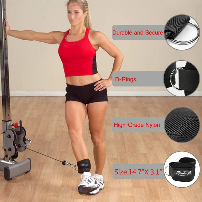 Durable 7 Pack Set of Barbell Hip Thrust and Squat Pad