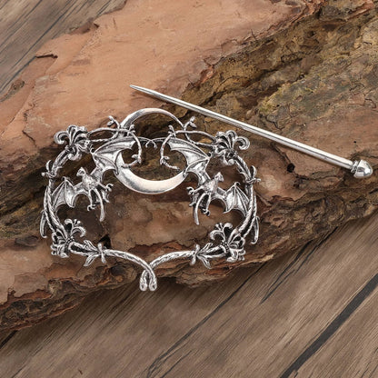 Retro Vampire Bat Halloween Hairpin