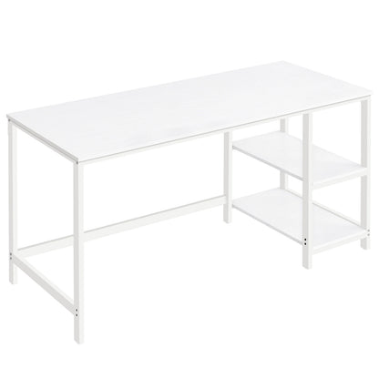 Computer desk with 2 shelves