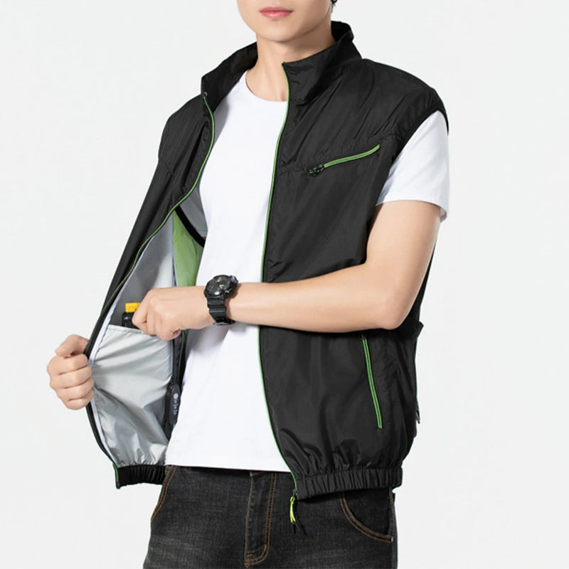 Breathable 3 Gear Wearable Cooling Fan Vest