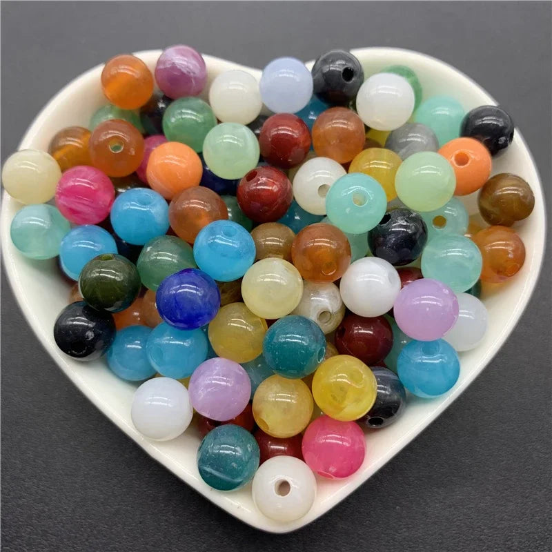 6pcs/ acrylic spacer beads for jewelry making