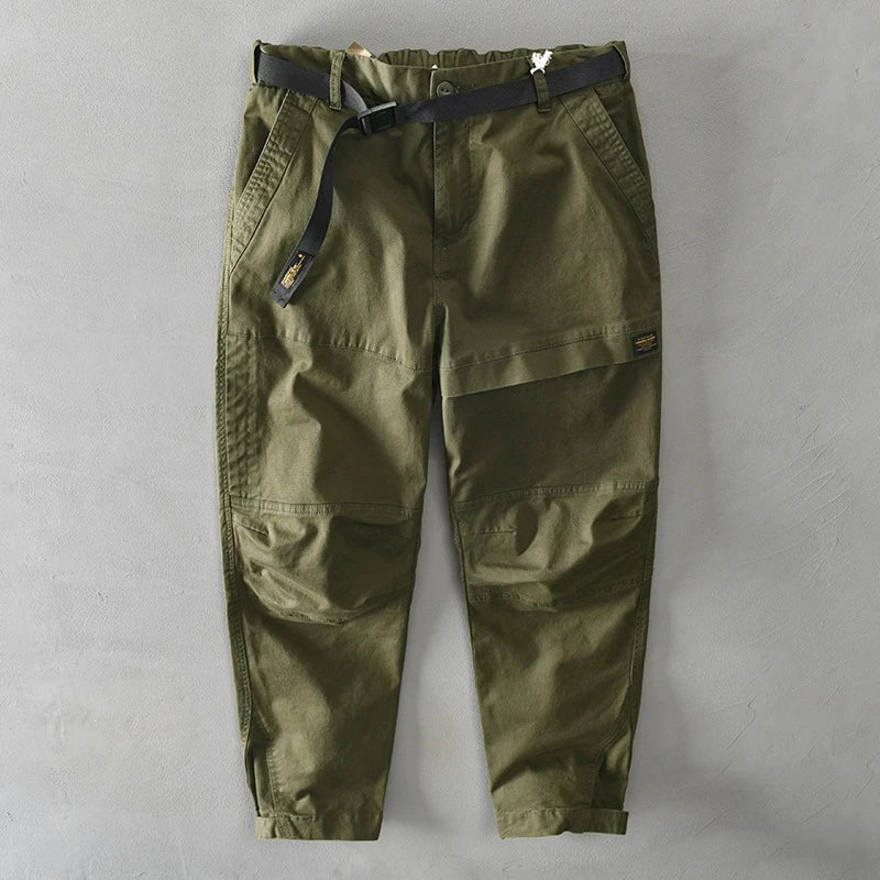 Cotton Solid Color Loose Pants