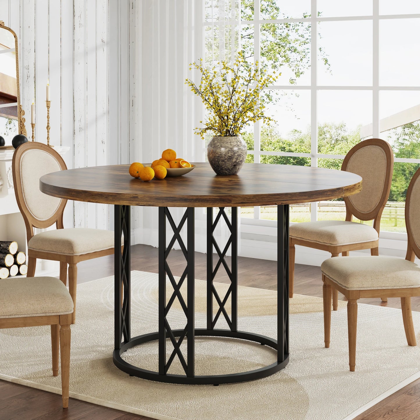 Modern round dining table
