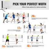 Adjustable 20ft Badminton & Volleyball  Set