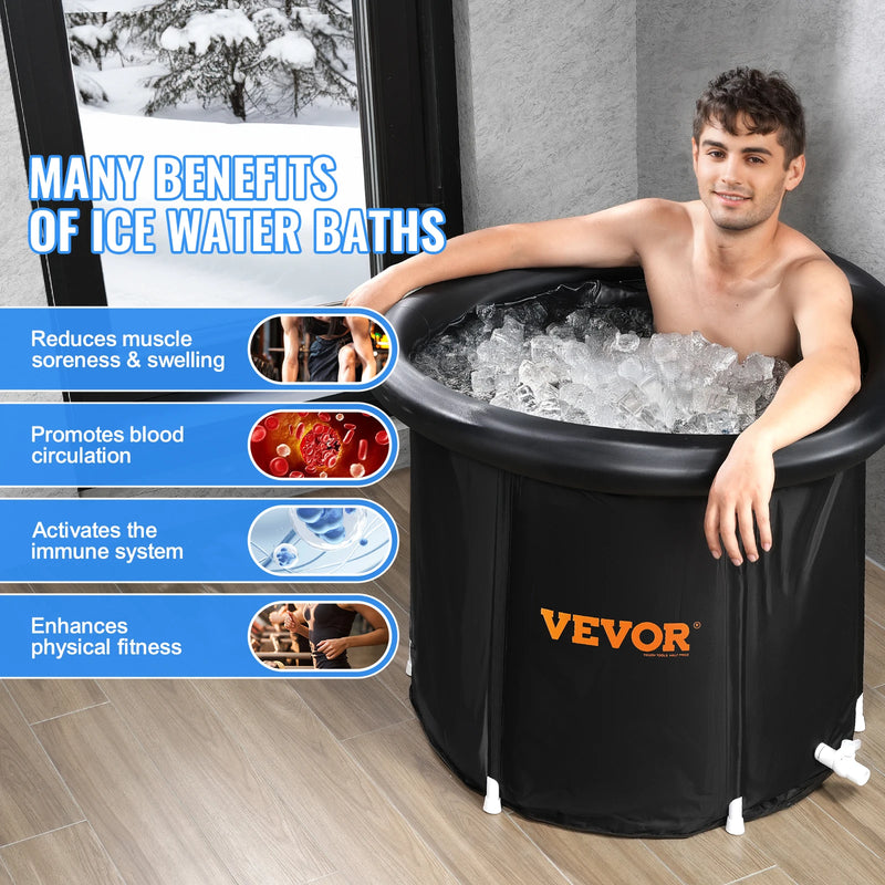 Portable Cold Water Folding Bathtub