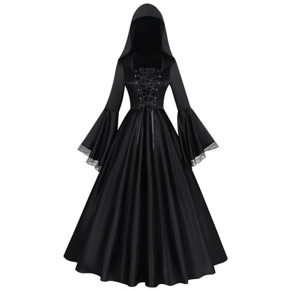 Halloween Gothic Hooded Dress