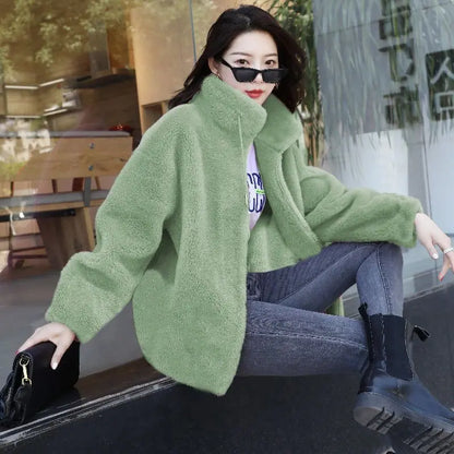Winter double coral fleece warm coat