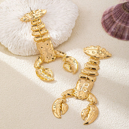 Creative Lobster Geometric Earrings