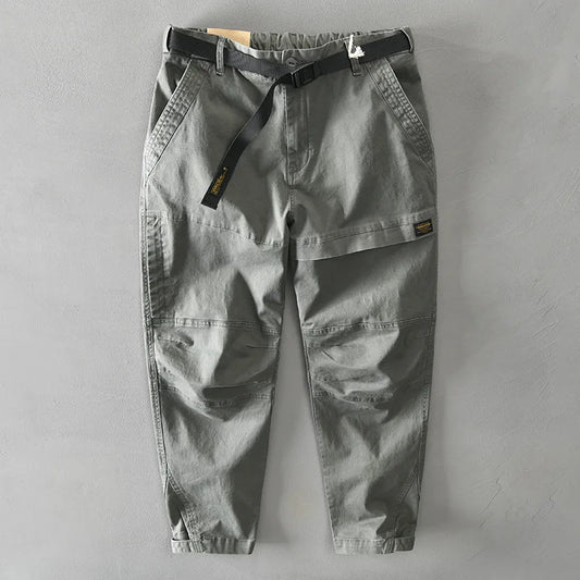 Cotton solid color loose pants