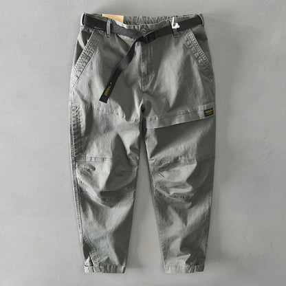 Cotton solid color loose pants