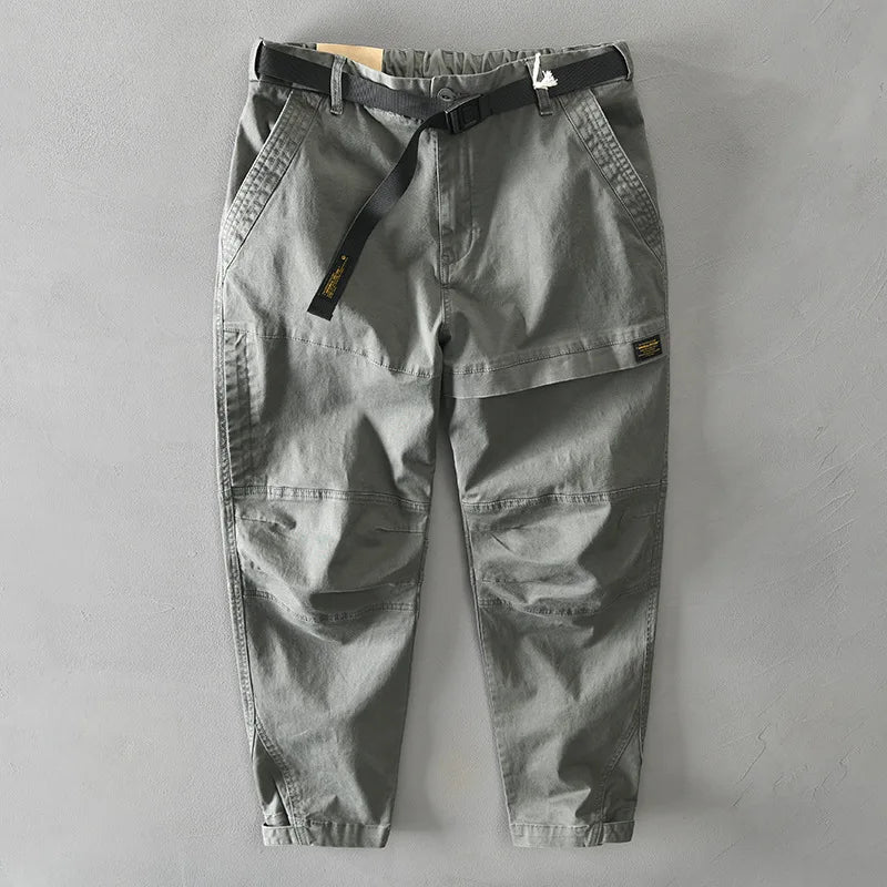 Cotton Solid Color Loose Pants