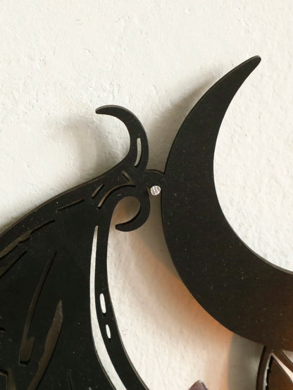 Black Halloween Wooden Wall Shelf