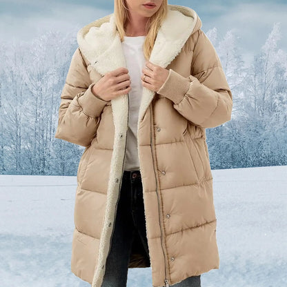 Double faced fleece slim fit temperament wool coat