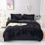 Warm and Cozy Plush Three-Piece Bedding Set