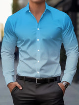 Comfortable Striped Soft Lapel Shirt