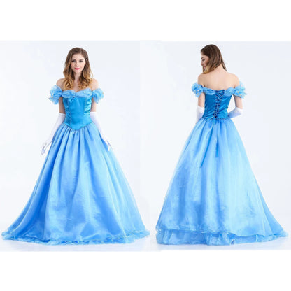Fancy Cinderella Elsa Cosplay Halloween Dress
