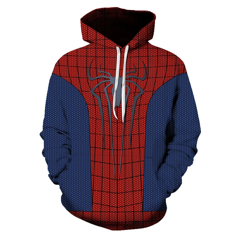 3D Spiderman Pattern Cosplay Men's Hoodie