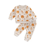 Cotton Rainbow Fall Baby Clothing Suit