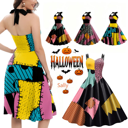 Sleeveless Vintage Halloween Cosplay Costume