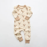 Long Sleeves Soft Cotton Newborn Jumpsuit