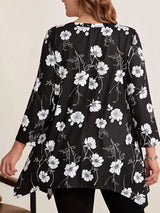 Women's Plus Size Floral Print Blouse