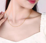 AU750  18K Real Gold Necklace