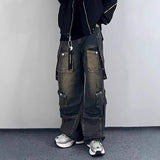 Men's Unique Jeans With Multiple Pockets