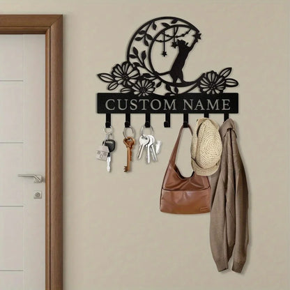 Stylish wall-mounted custom metal hooks