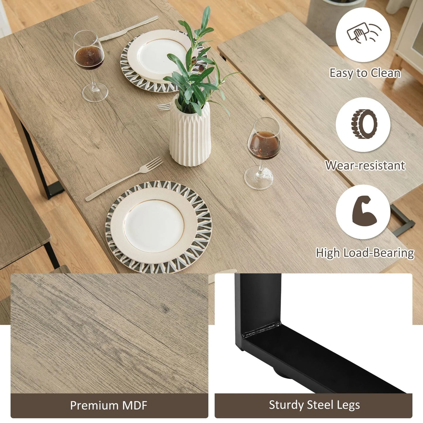 Stylish dining table & chair set