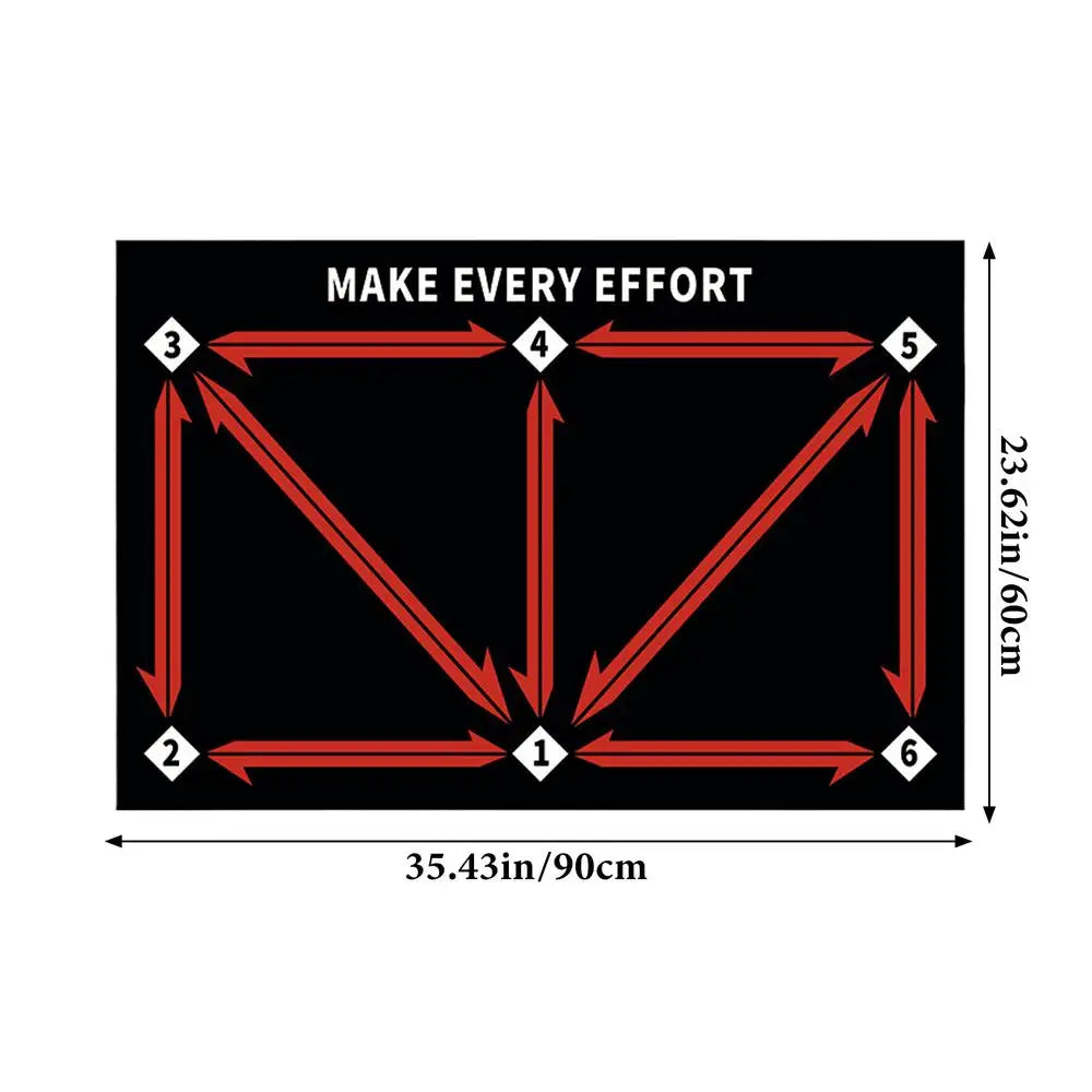 Soccer practice mat for kids