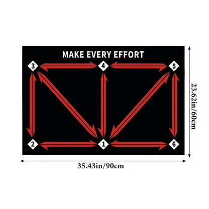 Soccer practice mat for kids