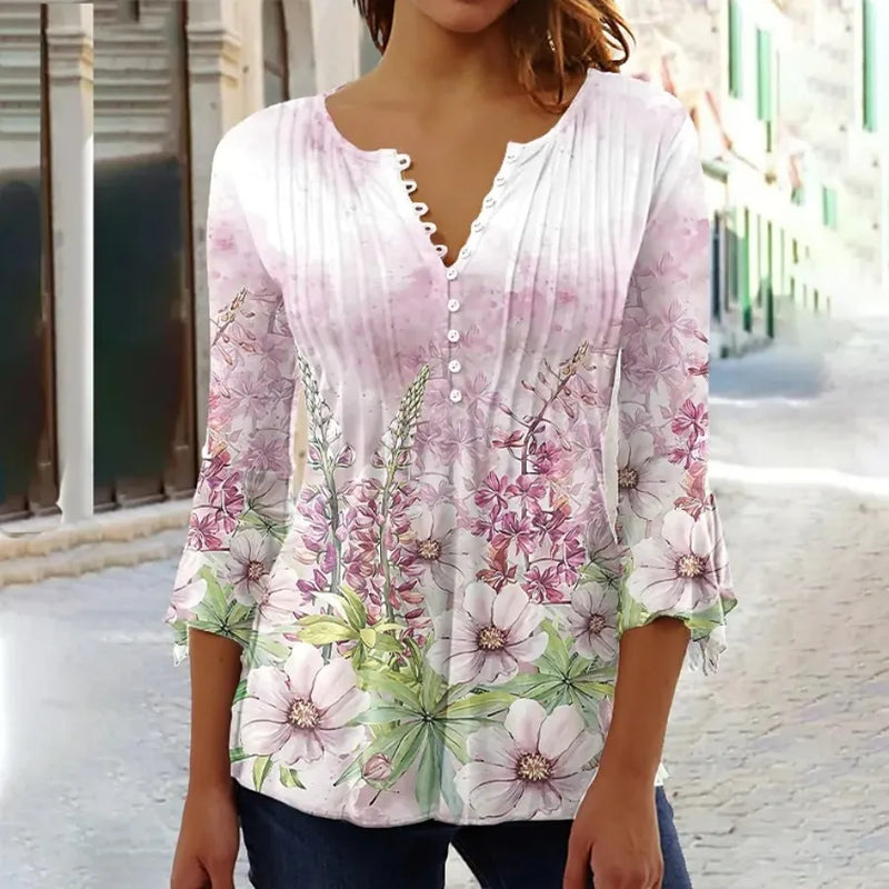 Temperament Long Sleeves Loose Elegant Shirt