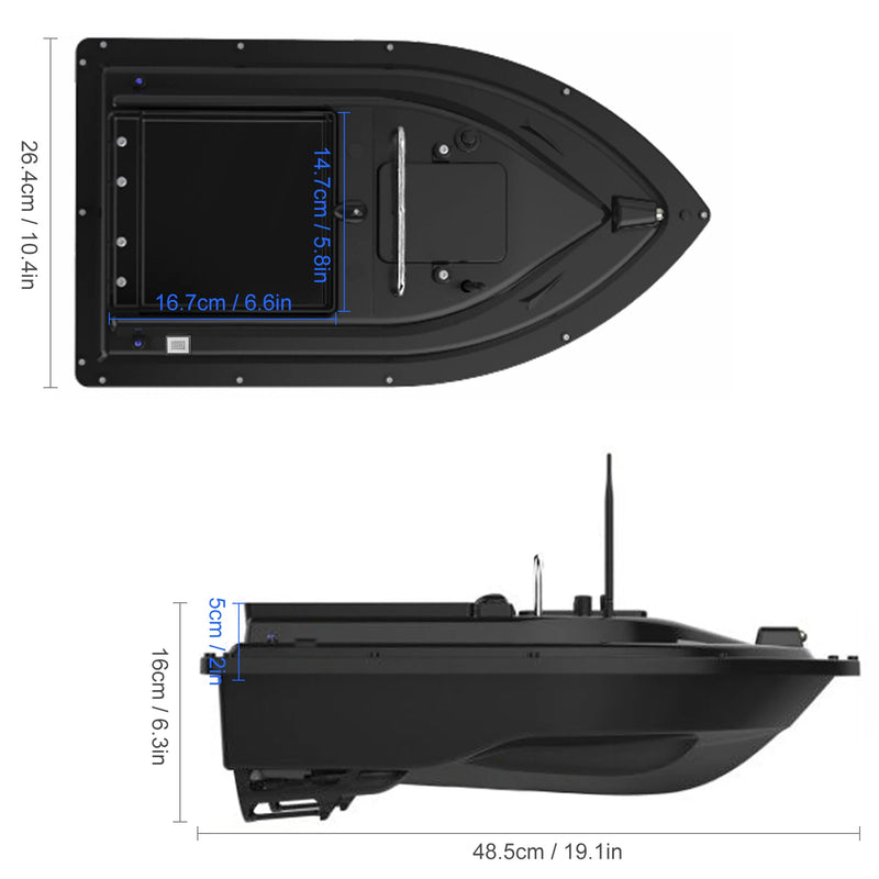 Automatic Fishing Bait Boat with Large Bait Container