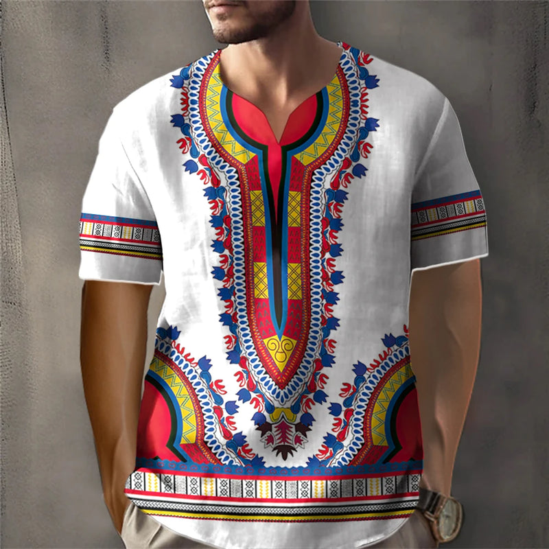 Fashion African Dashiki Men's Culture T-shirt