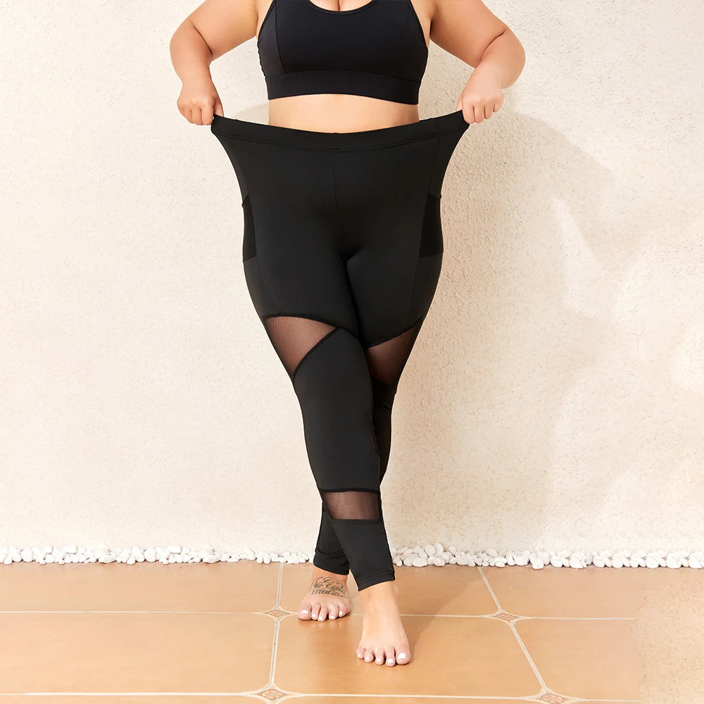 High-waisted long leggings