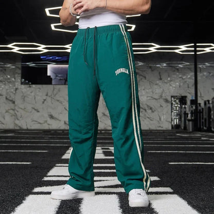 Double Stitching Casual Pants - Trendy Printed Trousers