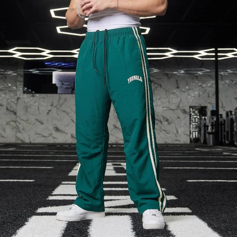 Double Stitching Casual Pants - Trendy Printed Trousers