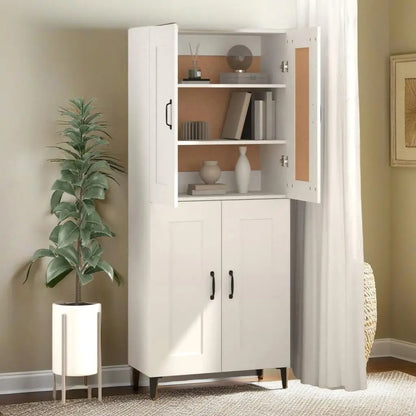Modern white sideboard storage cabinet