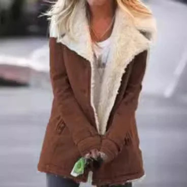 Long Sleeved Warm Cotton Fleece Jacket